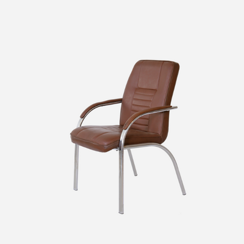 Tan Leatherite Visitor Chair