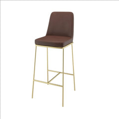 Stylish Tall Chair with Rich Leather