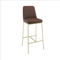 Stylish Tall Chair with Rich Leather