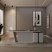 Clare Modern Executive Desk - Lunar Furniture