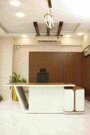 Clare Modern Executive Desk - Lunar Furniture