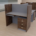 Cubicle Single Workstation Desk - Lunar Furniture