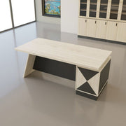 Diagonal Office Table - Lunar Furniture