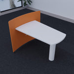 Elegant Shape Workstation Table - Lunar Furniture