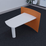 Elegant Shape Workstation Table - Lunar Furniture