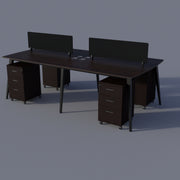 Flat Workstation with Seperator