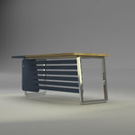 Greystone Manager Desk - Lunar Furniture