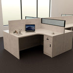 Marble Workstations Desk - Lunar Furniture