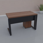 Office Desk With Mobile Drawer - Lunar Furniture