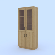 Double-Spaced Storage Cabinets