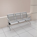 Three Seater Steel Benches - Lunar Furniture