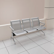 Three Seater Steel Benches - Lunar Furniture