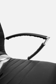 VENUS High Back Office Black Leather Chair - Lunar Furniture