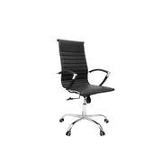 VENUS High Back Office Black Leather Chair - Lunar Furniture