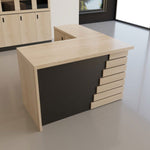 Wooden Textured Table - Lunar Furniture