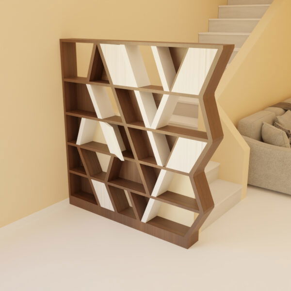Wooden bookshelf partition | LR-01 – Lunar Furniture
