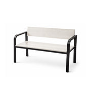 Metal Bench with Back