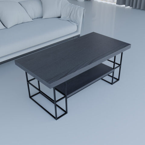 Center Table with Steel Frame